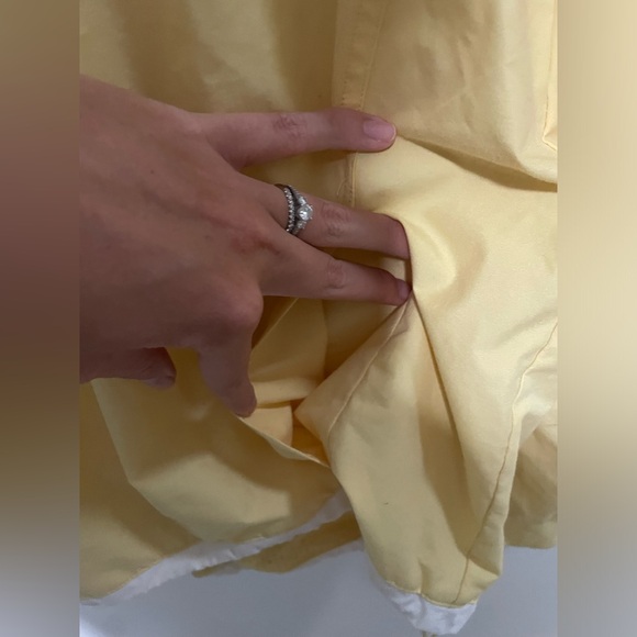 WOMENS VINTAGE REEBOK WINDBREAKER PULLOVER JACKET Size M Yellow - Picture 8 of 12